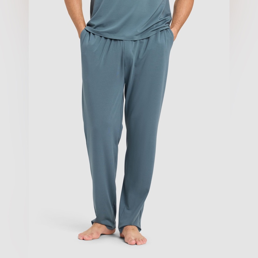 Cozy Earth NWT Men's First Layer Pajama Pants Dawn Blue Gray XL